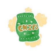 retro cartoon potato chips bag N2