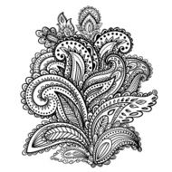 Beautiful Indian paisley ornament N7