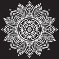 Beautiful vintage Indian floral ornament