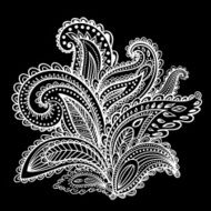 Beautiful Indian paisley ornament N8