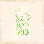 Easter rabbit Vintage background