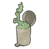 retro cartoon garbage can N7