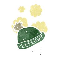 retro cartoon wooly hat