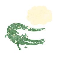 retro cartoon crocodile N3
