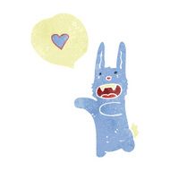 retro cartoon vampire rabbit