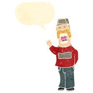 retro cartoon man with handlebar mustache