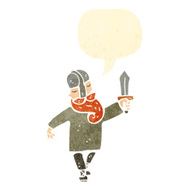 retro cartoon viking N4