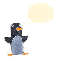 retro cartoon penguin N17