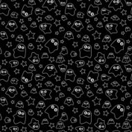 Seamless pattern ghost N2