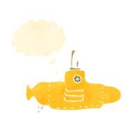 Cartoon yellow submarine N4