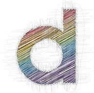Hand drawn font LETTER d N2