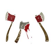 retro cartoon axes