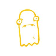 retro cartoon invisible ghost