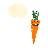 retro cartoon carrot N2