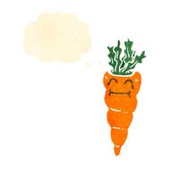 retro cartoon carrot N3