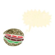 retro cartoon burger N3