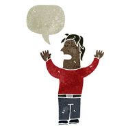 retro cartoon man talking N6
