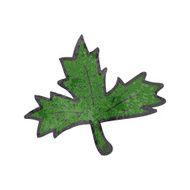retro cartoon leaf symbol