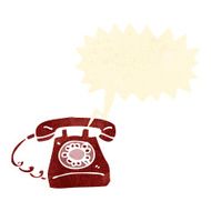 retro cartoon telephone N2