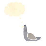 retro cartoon pigeon N3