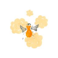retro cartoon bee N2