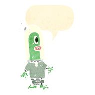 retro cartoon alien N4
