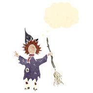retro cartoon witch N2