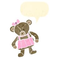 retro cartoon teddy bear N5