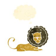 retro cartoon lion N4