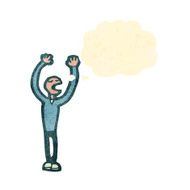cartoon man with idea N252