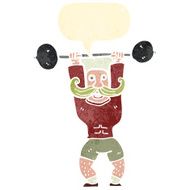cartoon circus strong man N4