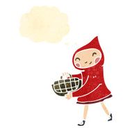 little red riding hood retro cartoon