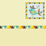 background with bird parrot N17