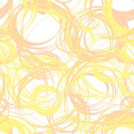 Seamless pattern with abstract circle doodle ornament N3