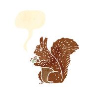 retro cartoon squirrel N4
