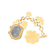 retro cartoon antique pendant