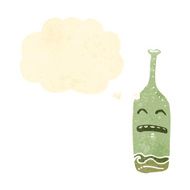 upset wine bottle cartoon