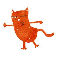retro cartoon cat N20