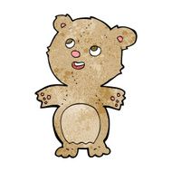 cartoon happy little teddy bear N12