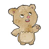 cartoon happy little teddy bear N14
