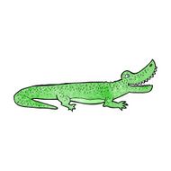 cartoon happy crocodile N14