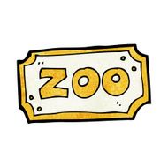Cartoon Zoo Sign N27