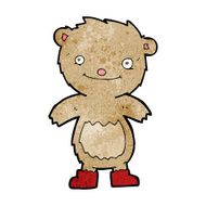 cartoon teddy bear wearing boots N6