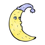Sleepy Moon Cartoon N26
