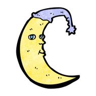 Sleepy Moon Cartoon N27