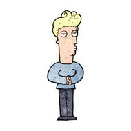 cartoon jaded man N29