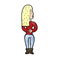 cartoon woman ignoring N45