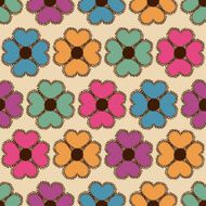 Seamless pattern of flowers N7
