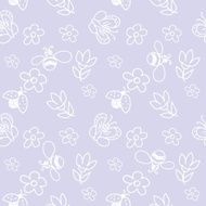 insects seamless Pattern