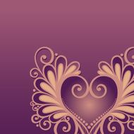 Vector Background with Heart N3